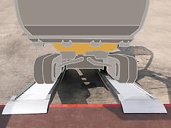 Metalmec Auffahrrampen Bagger Verladerampen Alurampen 3,0m / 4,500 t Auffahrschienen Auffahrrampen Rampen M115/30 mit oder ohne Rand