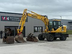 Komatsu PW130-7K Mobilbagger, Bagger 2006 8500h (30000€ Differenzbesteuert)