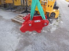 LEH - Schnellwechsler mechanisch Bolzen-Bolzen 50-50 - Bagger: Yanmar VIO 70 - Bagger-Identmaße: 50-201-310-202-50 - unten Geräteaufnahme Identmaße: 50-200-270-/330-200-50 - Bagger 8t - 12t