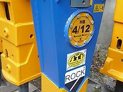 Rock - Hammer/ Hydraulikhammer HB 4/12 - Adapterplatten-Ausführung / Schallschutz - Bagger: 4t-12t