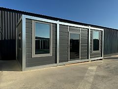 Sun Container Bürocontainer | Wohncontainer | Baucontainer | Modell Grau | 240cmx600cm