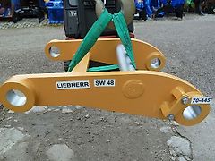 Liebherr - SW-Adapter SW 48 - SW-Identmaße oben: 70-482-420-482-70 - für Greiferaufnahme unten : 70-445 - Bagger: 14t-35t